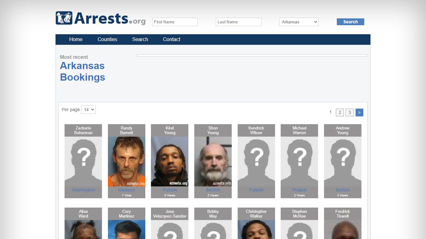 Arkansas Arrests and Inmate Search